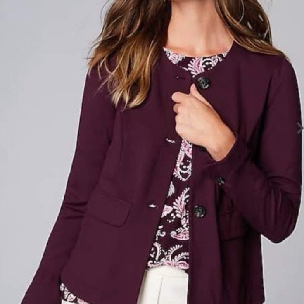J. Jill Wearever Double Face Jersey 3 button jacket - brand new with tags (NWT)